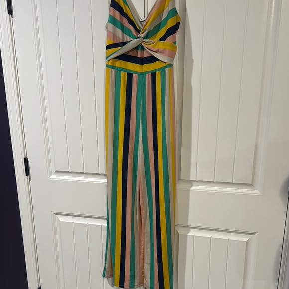 Altar'd State Pants - Altar'd State Colorful Striped Jumpsuit